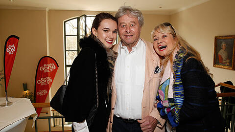 Didi Küffer mit Frau Marion und Tochter Larissa