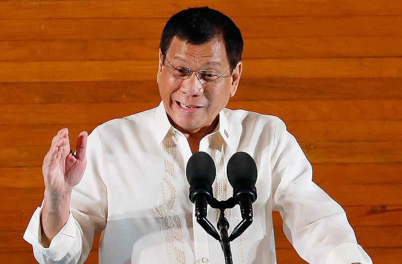 "Ihr Hurensöhne, ich bringe euch echt alle um", drohte Rodgrigo Duterte Drogendealern. Foto: Francis R. Malasig