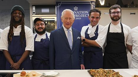 König Charles ist stolz auf sein Projekt gegen Lebensmittelverschwendung und Hunger.