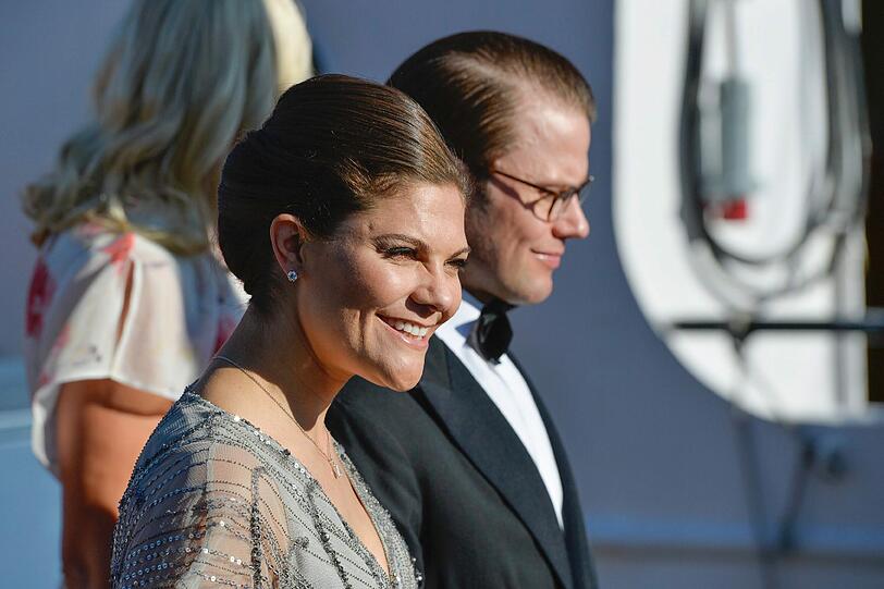 Kronprinzessin Victoria von Schweden mit ihrem Ehemann Daniel.