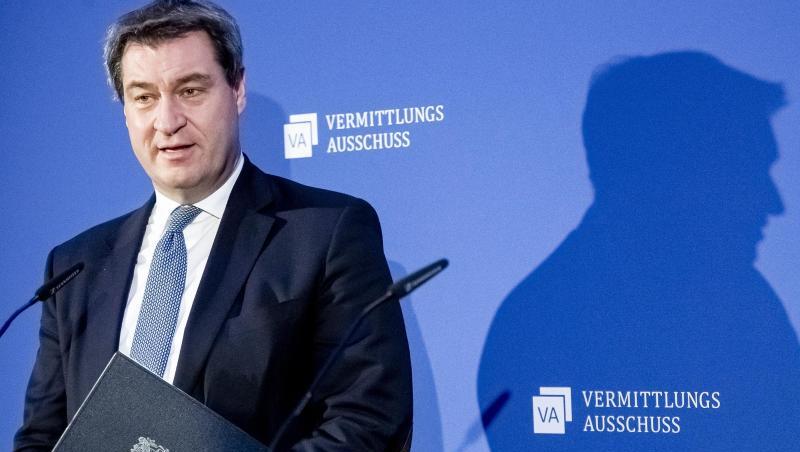 Markus Söder (CSU), Ministerpräsident von Bayern, gibt vor der Sitzung des Vermittlungsausschusses ein Pressestatement ab. Foto: Christoph Soeder/Archiv Markus Söder (CSU), Ministerpräsident von Bayern, gibt vor der Sitzung des Vermittlungsausschusses ein Pressestatement ab. Foto: Christoph Soeder/Archiv