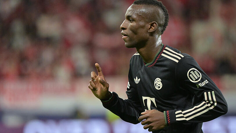 Trifft erstmals für den FC Bayern: Nicolas Jackson. Trifft erstmals für den FC Bayern: Nicolas Jackson.