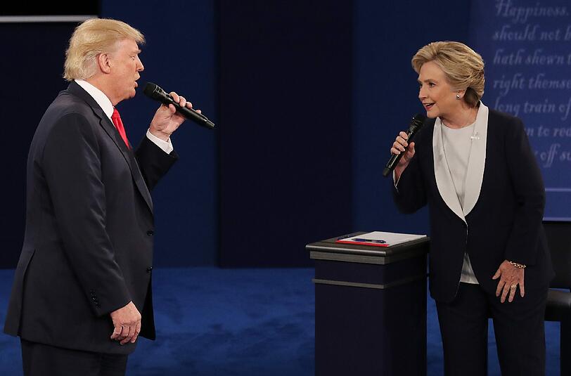 Das zweite TV-Duell zwischen Donald Trump und Hillary Clinton zeigte, wie groß die Abneigung für den jeweils anderen ist.