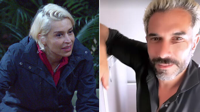 Verena Kerths Verlobter ist verletzt. Marc Terenzi hat ein Pflaster unter dem Auge.