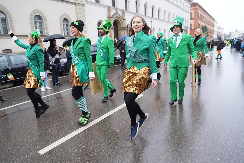 Grün, Grün, Grün: Die klassische Farbe beim St. Patrick's Day.