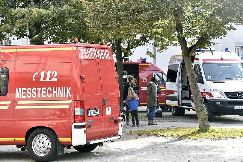 Die Schule musste evakuiert werden.