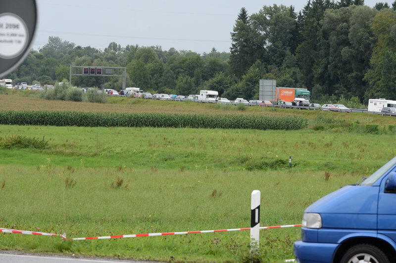Stau rund um den Chiemsee wegen Chiemsee Reggae Summer. Die Bilder.