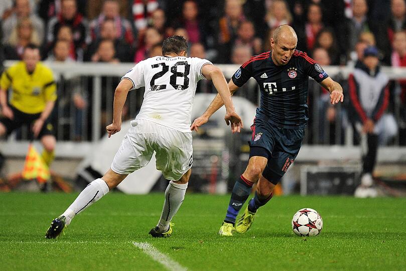 Robben in der Champions League gegen Pilsen.