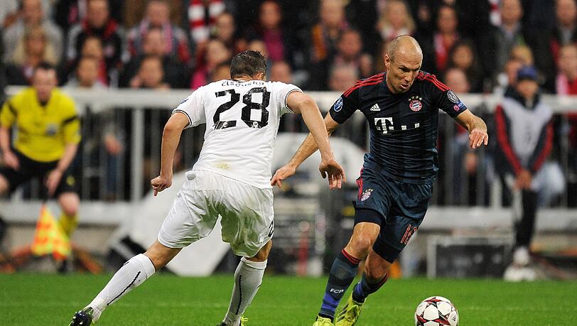 Robben in der Champions League gegen Pilsen. Robben in der Champions League gegen Pilsen.