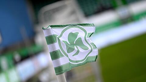 Die Eckfahne vor dem Spiel.