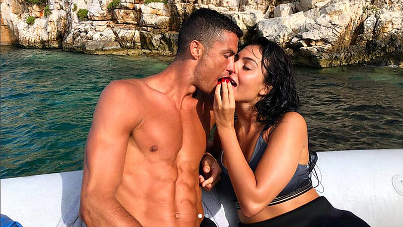 Glückliche Stunden: Ronaldo-Freundin Georgina veröffentliche diesen Schnappschuss.