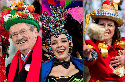 Fasching in München: Tausende wollen auf dem Viktualienmarkt den Tanz der Marktweiber sehen, auch Oberbürgermeister Christian Ude. Die Bilder...