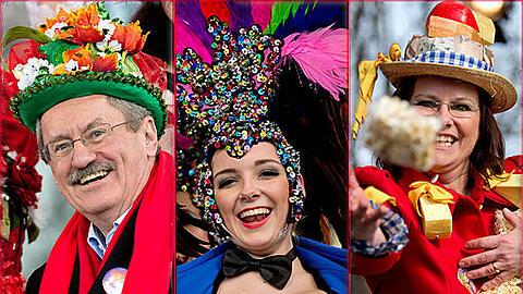 Fasching in München: Tausende wollen auf dem Viktualienmarkt den Tanz der Marktweiber sehen, auch Oberbürgermeister Christian Ude. Die Bilder...