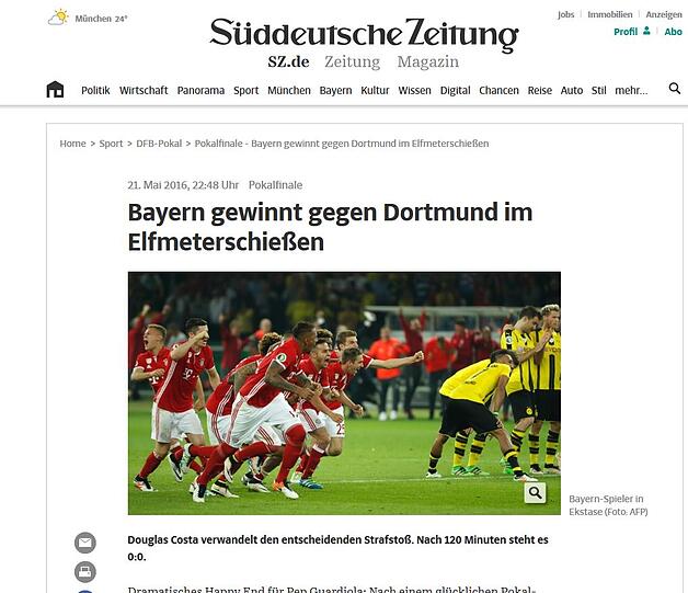 Nichts besonderes bei der Süddeutschen