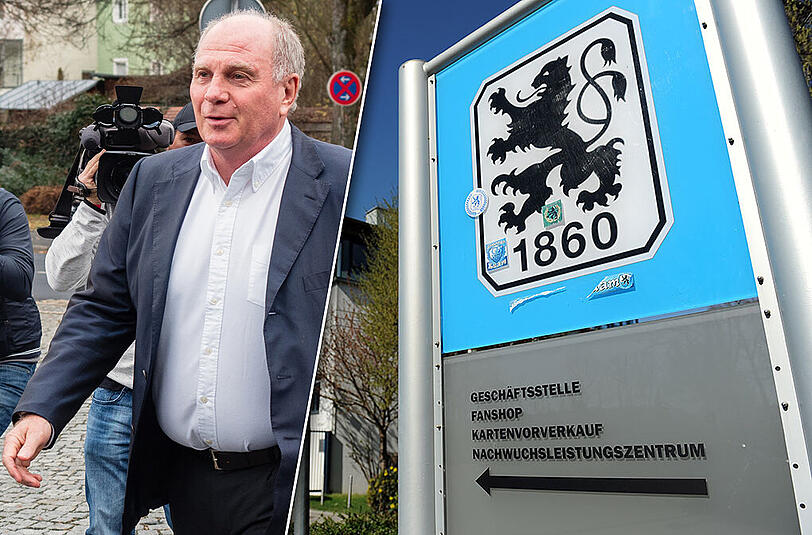 Als neugewählter Präsident des FC Bayern lässt es sich Uli Hoeneß nicht nehmen, gegen den TSV 1860 zu sticheln.