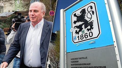 Als neugewählter Präsident des FC Bayern lässt es sich Uli Hoeneß nicht nehmen, gegen den TSV 1860 zu sticheln.