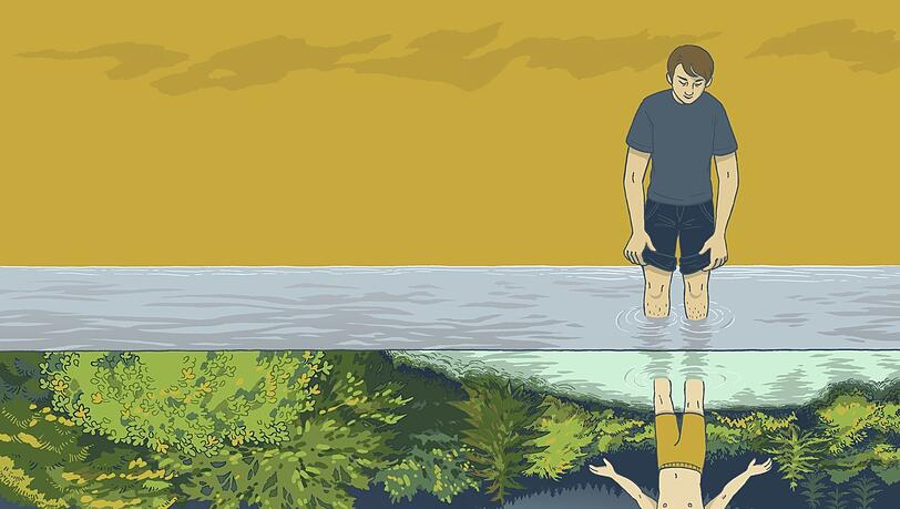 Eine Szene aus der Graphic Novel. Eine Szene aus der Graphic Novel.