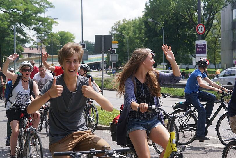 Weitere Bilder der BR-Radltour durch München.