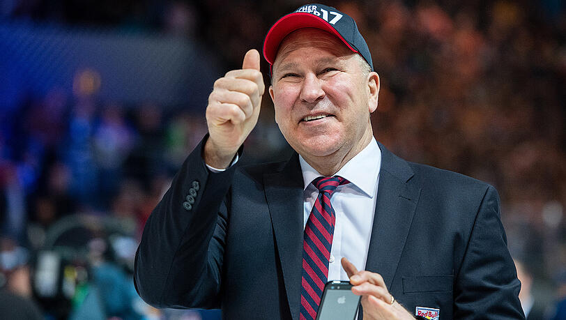 Trainer Don Jackson ist mit Red Bull München auf dem besten Wege, wie einst mit den Eisbären Berlin zum Serienmeister zu werden. Trainer Don Jackson ist mit Red Bull München auf dem besten Wege, wie einst mit den Eisbären Berlin zum Serienmeister zu werden.