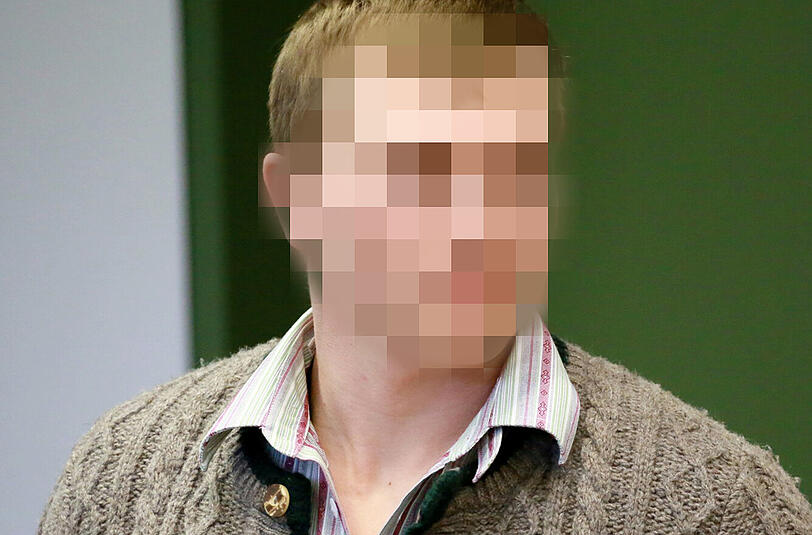 Der Angeklagte am Freitag vor dem Landgericht.