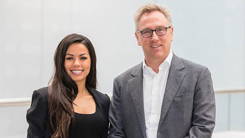 Fernanda Brandao mit Heinrich Deichmann beim Förderpreis Fernanda Brandao mit Heinrich Deichmann beim Förderpreis