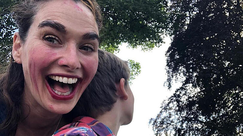 Lena Headey mit ihrem Sohn Wylie Elliot Loughran