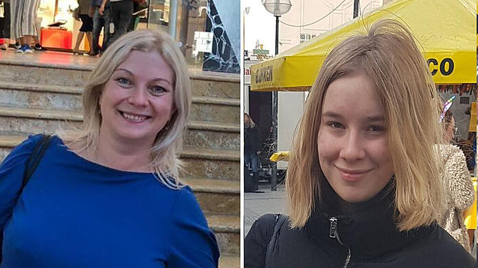 Seit Juli 2019 vermisst: Maria Gertsuski (links) und ihre Tocher Tatiana.