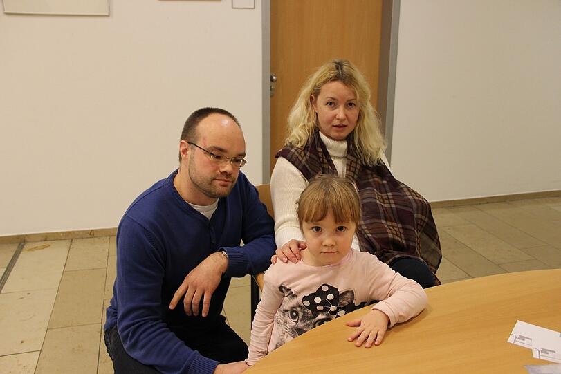 Wurde von Rocky attackiert: Anastasia (3) und Ihre Eltern.