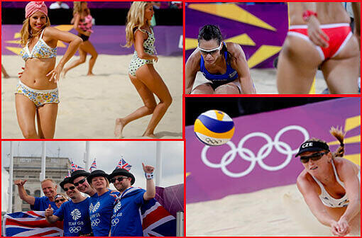 Da ist immer was los: Die Beachvolleyballer sorgen unweit des britischen Regierungssitzes in der Downing Street 10 mitten in der Millionenmetropole London für ausgelassene Partystimmung &ndash; und viel Krach. Impressionen aus London.