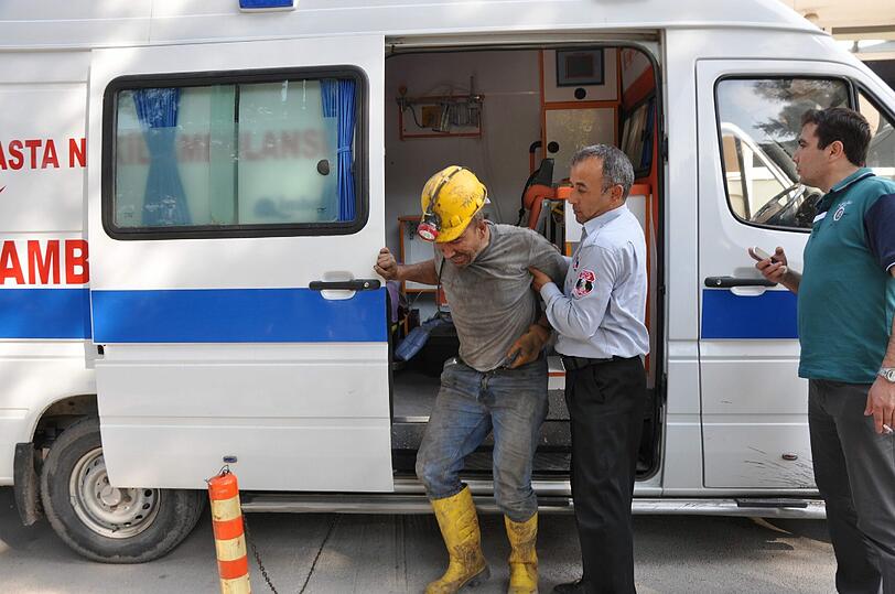 Explosion in eien türkischen Bergwerk.