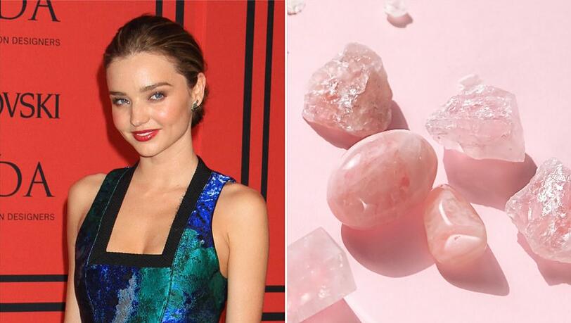 Miranda Kerr verwendet Rosenquarz in jedem Produkt ihrer "Kora Organics"-Linie