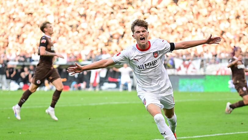 Tor für Heidenheim beim Sieg gegen St. Pauli: Paul Wanner.