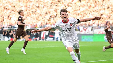 Tor für Heidenheim beim Sieg gegen St. Pauli: Paul Wanner.