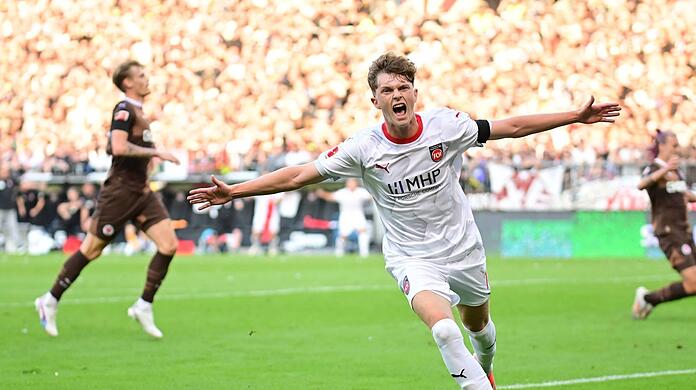 Tor für Heidenheim beim Sieg gegen St. Pauli: Paul Wanner.