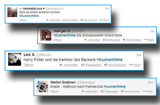 Twitter-Trend "KuchenFilm"