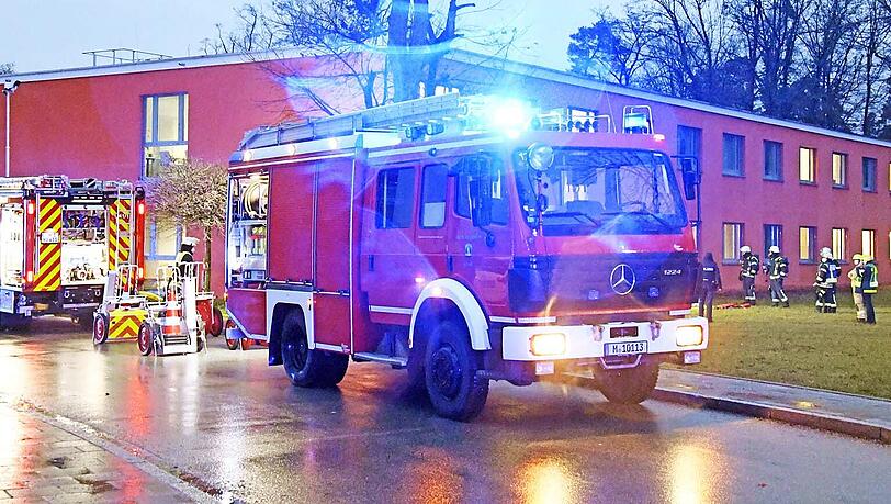 Einsatzbild vom 3. Februar: Die Feuerwehr konnte den Brand in Haar löschen.