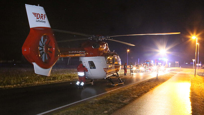 Ein Hubschrauber brachte die Schwerverletzte in eine Spezialklinik.