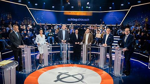 Vor dem "Schlagabtausch".