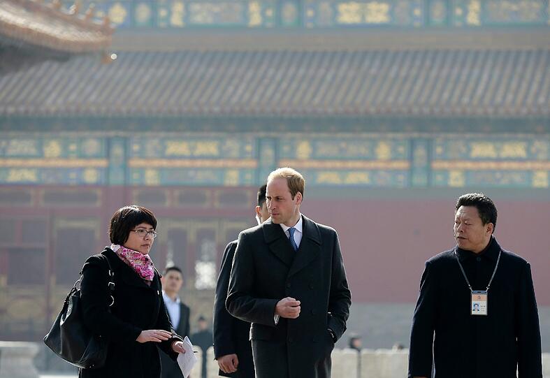 Prinz William bei seinem Besuch in China