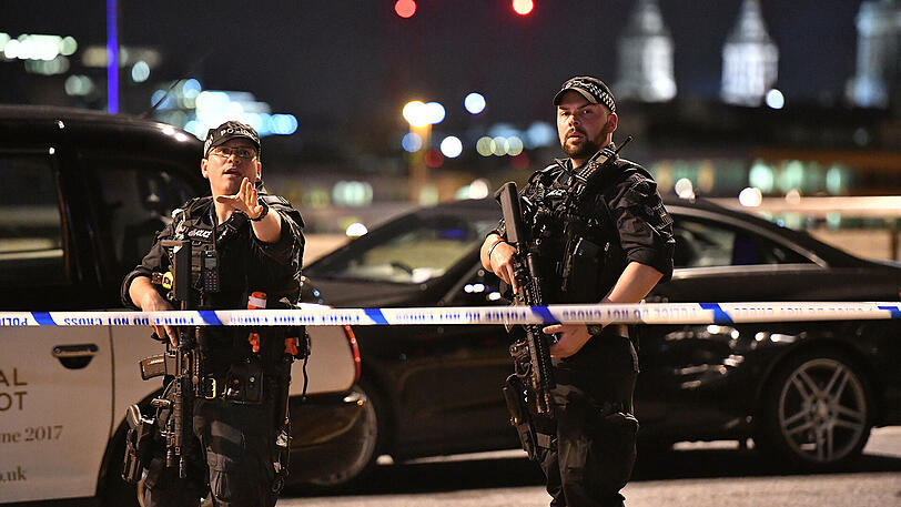 Das Gebiet um die London Bridge wurde großräumig abgesperrt.