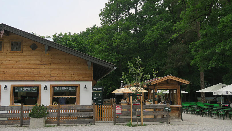 Neu: So sieht der Biergarten der Kugler-Alm aus.