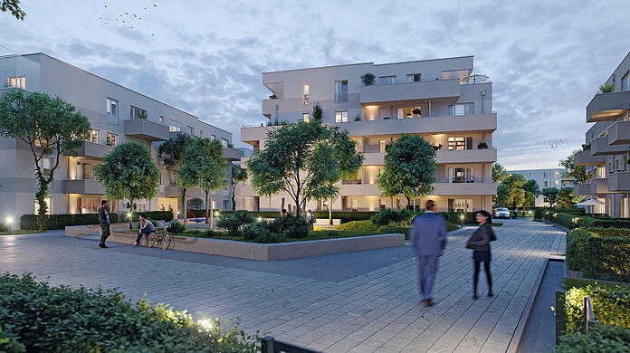 Meinraum München West ist mehr als eine Wohnanlage. Es ist Teil eines neuen, attraktiven Stadtquartiers. In dessen Mittelpunkt: Der Mensch und seine Bedürfnisse rund ums Wohnen und Leben.