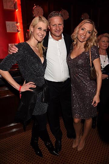 Natascha Grün mit dem ehemaligen Hockeyspieler Stefan Blöcher und Inga Huber