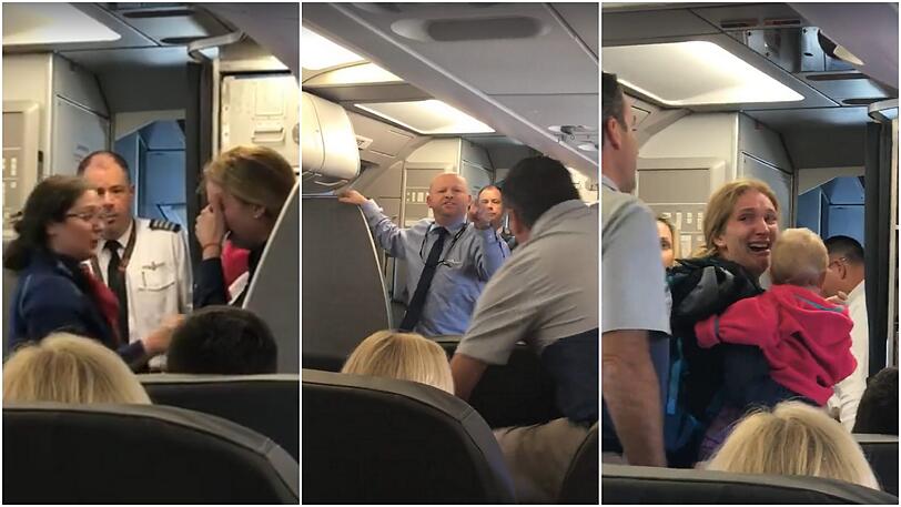 Auf einem Flug von American Airlines kam es wieder zu einem unschönen Vorfall - dieses Mal wurde eine Mutter mit zwei Kindern von einem Purser angegriffen.