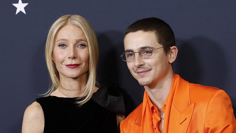 Gwyneth Paltrow und Timoth&eacute;e Chalamet am Roten Teppich bei der Premiere im Dezember in New York.