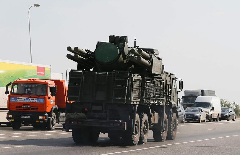 Laut Medienberichten wurden in der Ukraine russische Militärfahrzeuge gesichtet.