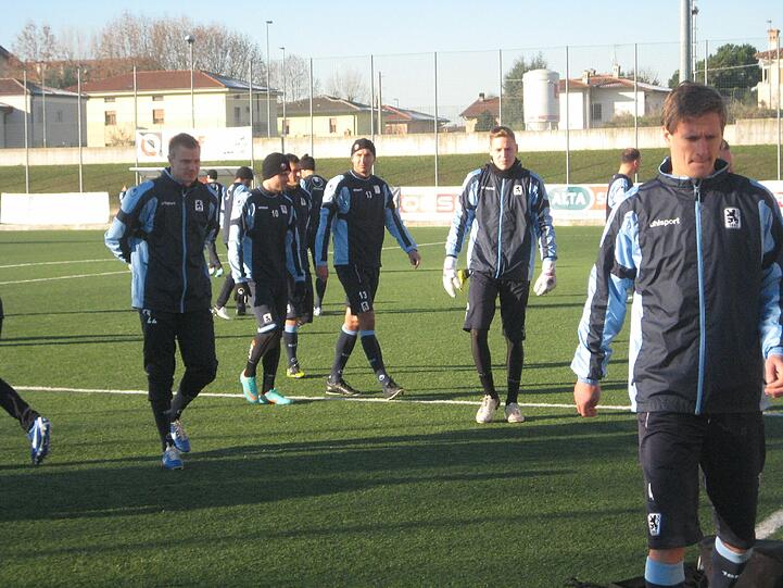 Die Löwen im Trainingslager in Brescia.