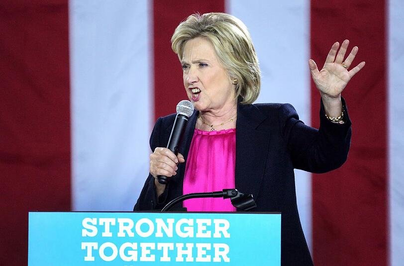 Clinton: "Wir schicken niemals wieder Bodentruppen in den Irak". Foto: Cristobal Herrera/Archiv