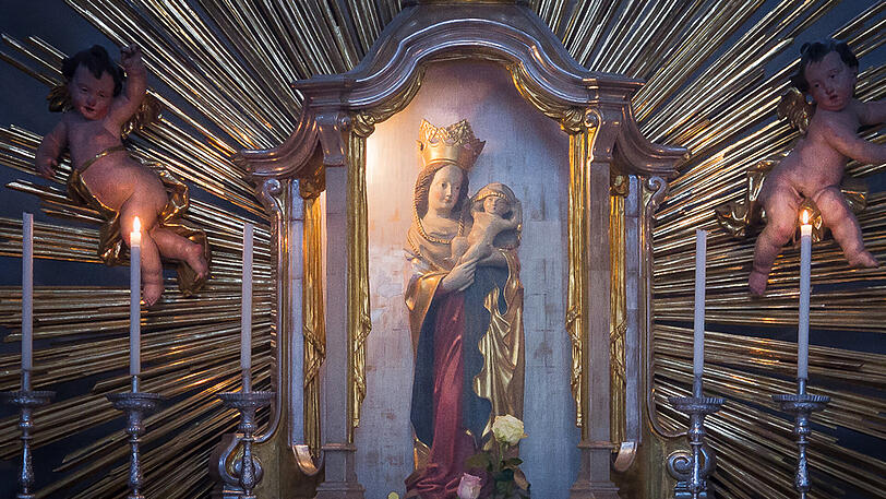 Sie soll von Krankheiten heilen: Die "Hammerthaler Gottesmutter" aus dem 15. Jahrhundert in der Heilig-Geist-Kirche.