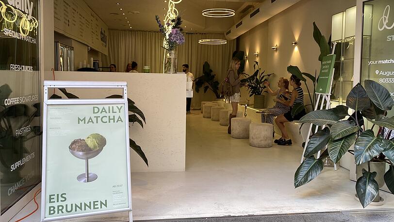 Das Daily-Matcha-Lokal am Petersplatz hat für kurze Zeit auch Eis im Sortiment.